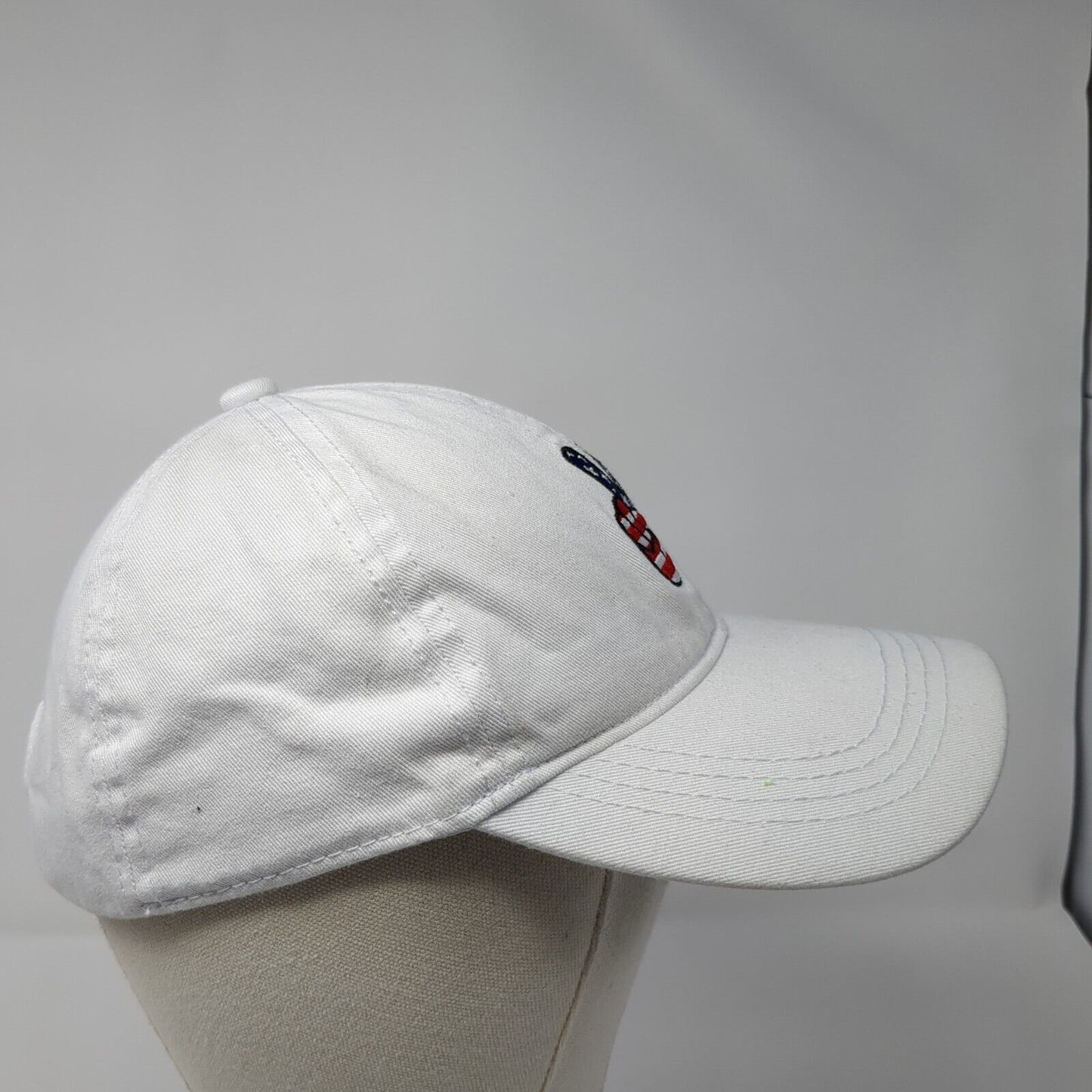 Peace Sign Slideback Hat White One Size Embroidered Patriotic David And Young