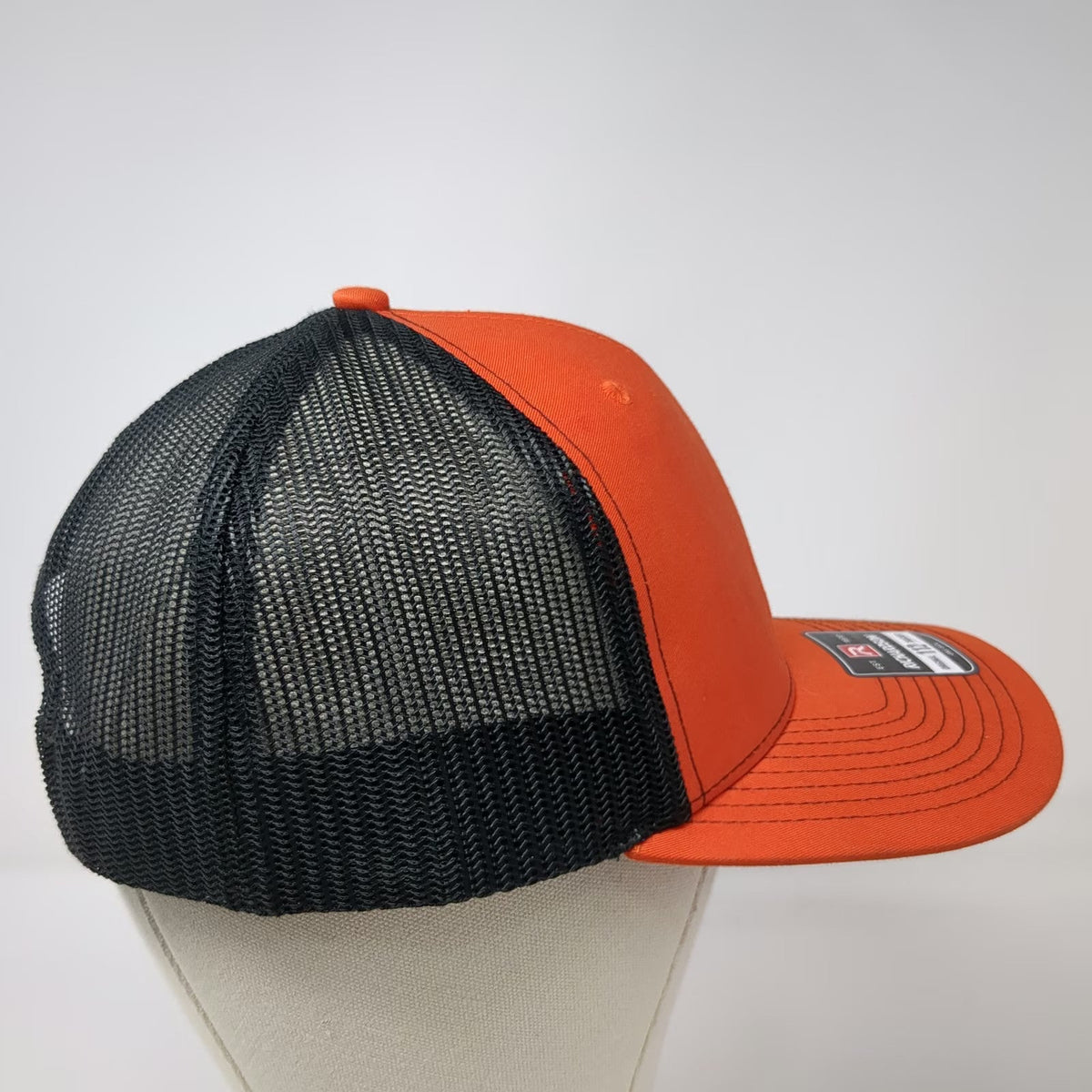 Richardson Trucker Hat Orange Black One Size Snapback Ditch Witch Rockies Patch