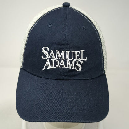 Samuel Adams Blue Baseball Cap One Size Mesh Beer Logo Strapback Hat Boston Brew