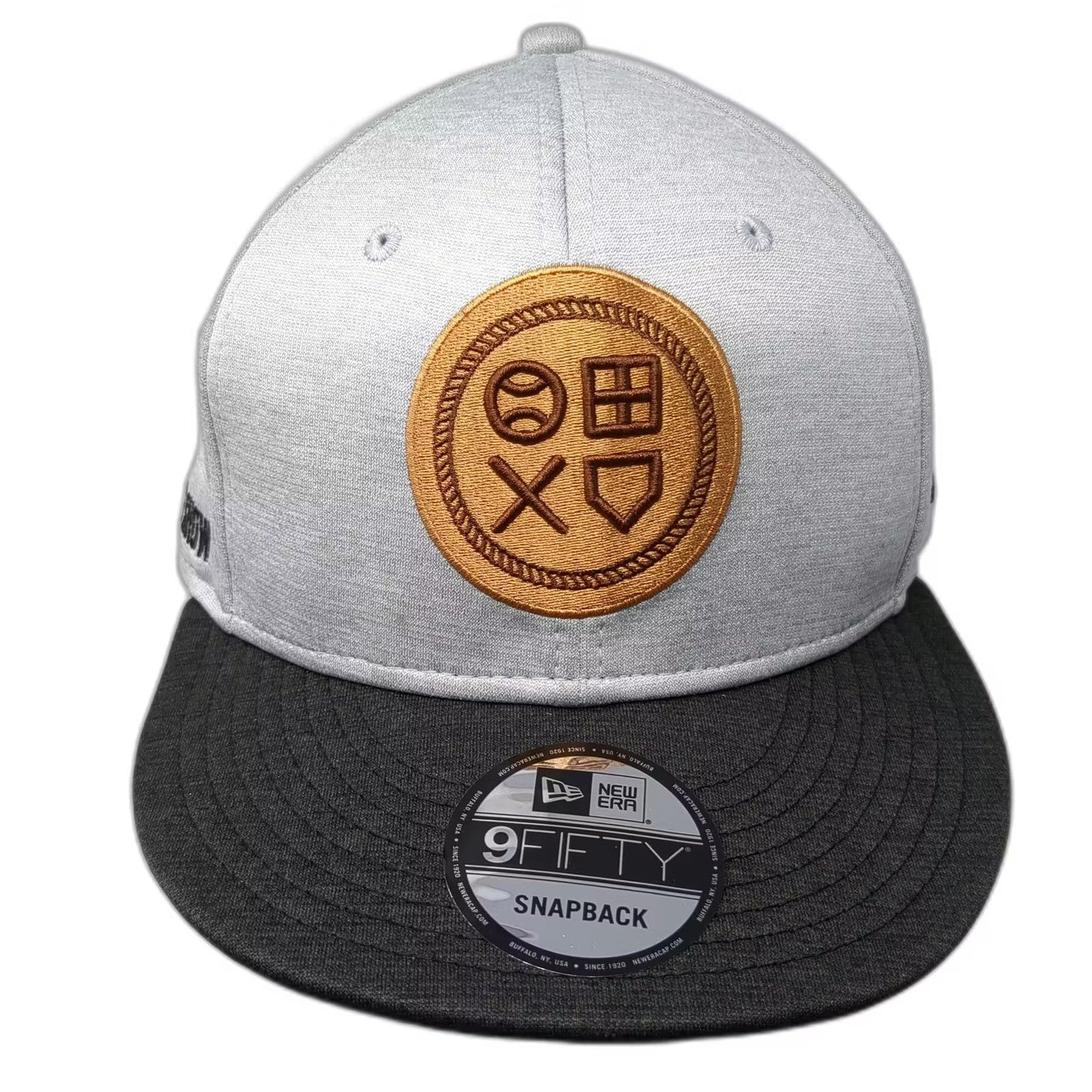 New Era MLB The Show PlayStation Gray Snapback Hat One Size Black Flat Brim