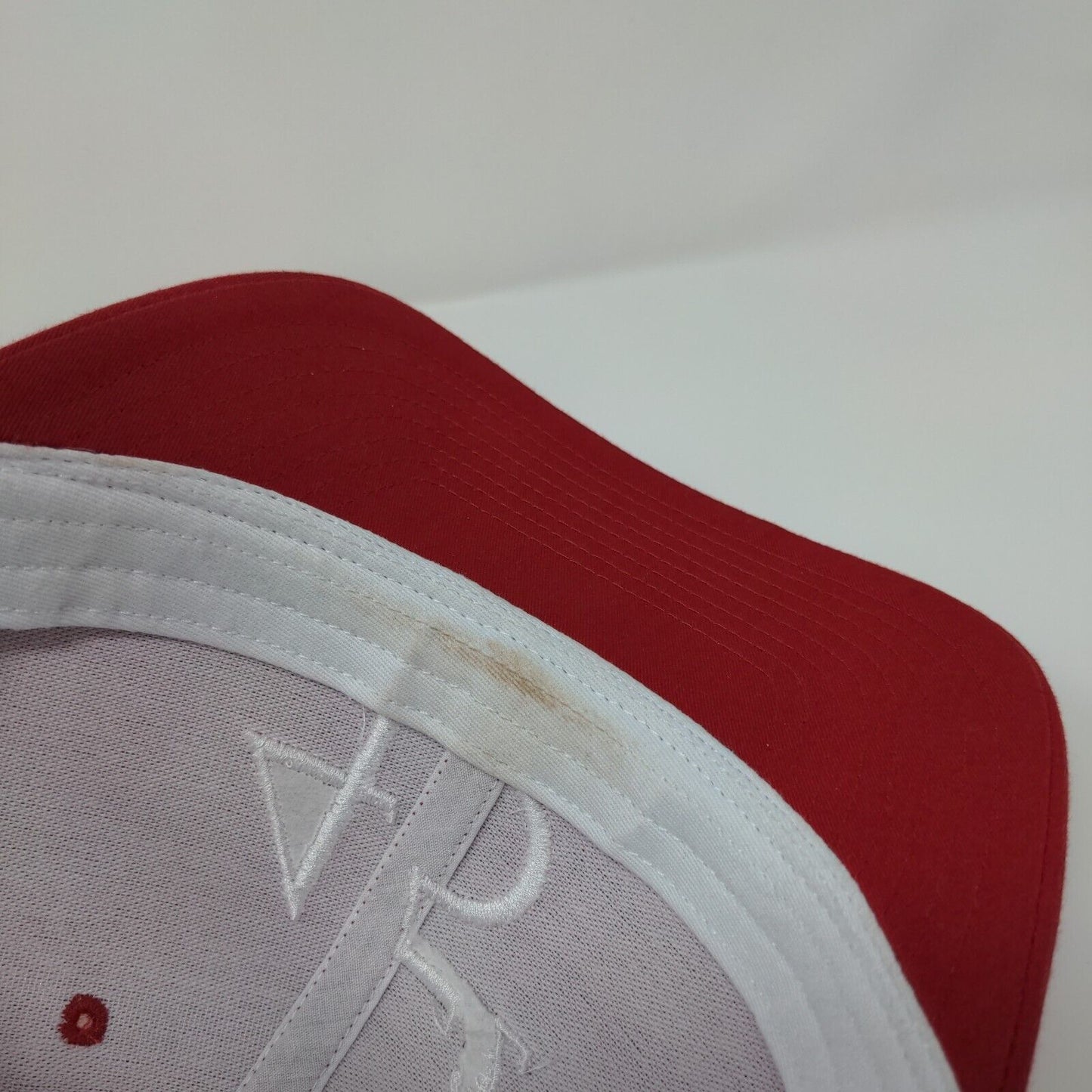 45 Squared Snapback Mesh Back Trucker Hat Red One Size Richardson