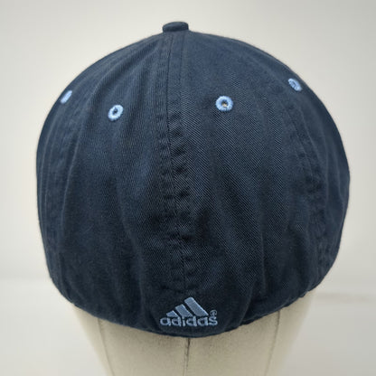 Adidas Baseball Cap Blue 7 1/4 Fitted 6-Panel Cotton Embroidered Mountain Hat