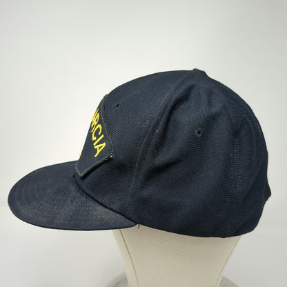 Snapback Hat Blue L Diego Garcia NCS Military Naval Communication Station Patch