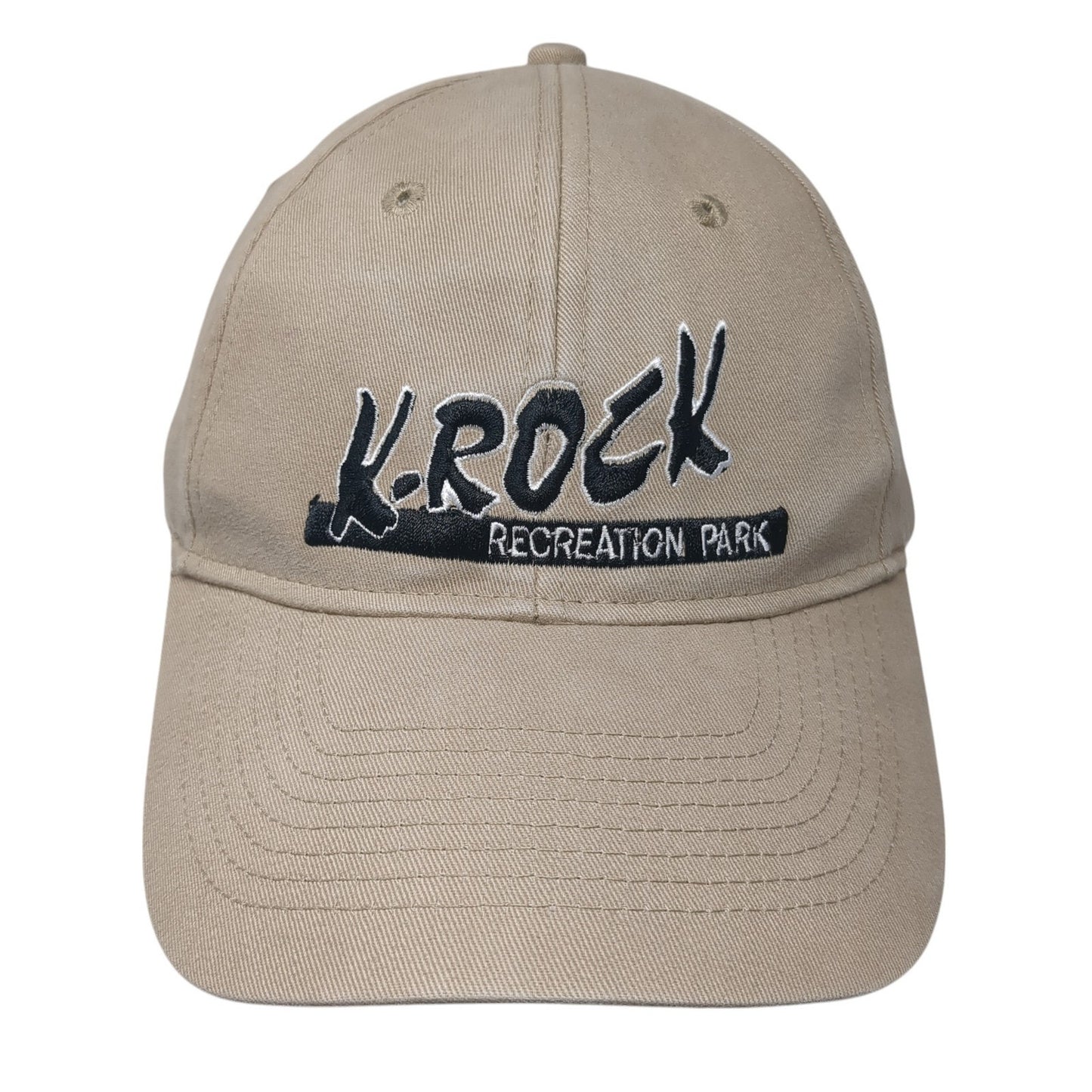 K-Rock Recreation Park Baseball Cap Brown One Size Adjustable Embroidered KC