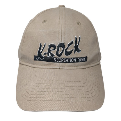 K-Rock Recreation Park Baseball Cap Brown One Size Adjustable Embroidered KC