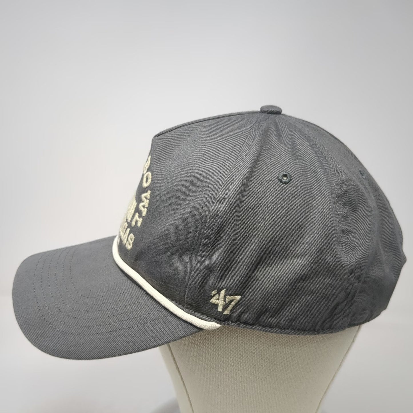NFL Super Bowl LVIII '47 5 Panel Gray Hat One Size Snapback Rope Vegas Nevada