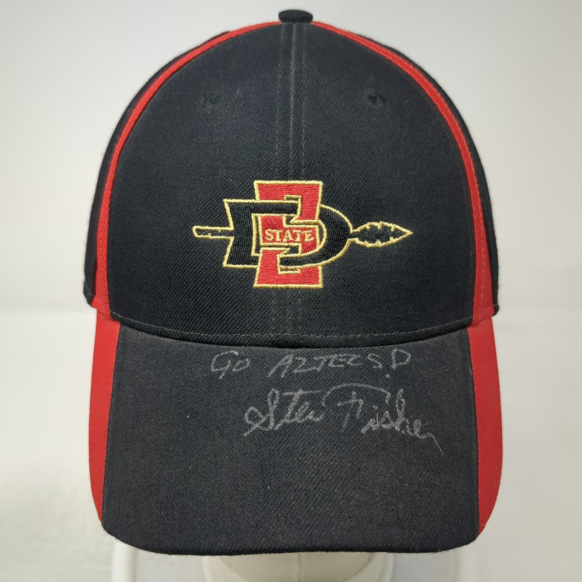 Nike San Diego State Aztecs NCAA Cap Hat Black Signed Steve Fisher Spear