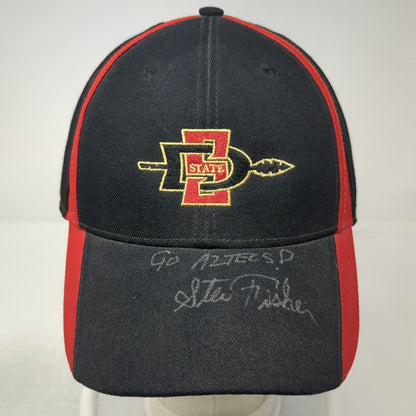 Nike San Diego State Aztecs NCAA Cap Hat Black Signed Steve Fisher Spear