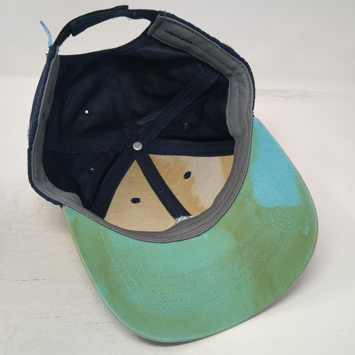 Adidas Baseball Cap Blue One Size Strapback Embroidered Logo Climalite Hat