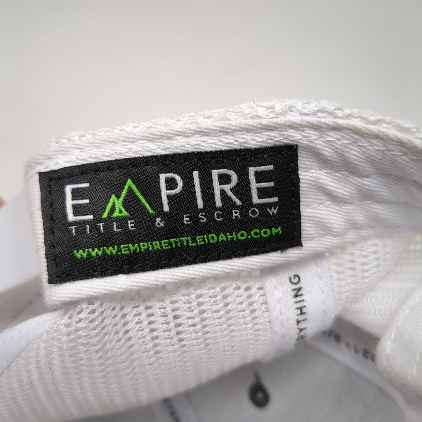 Empire Title & Escrow Snapback Trucker Hat Gray OSFA Mesh Back Colorblock