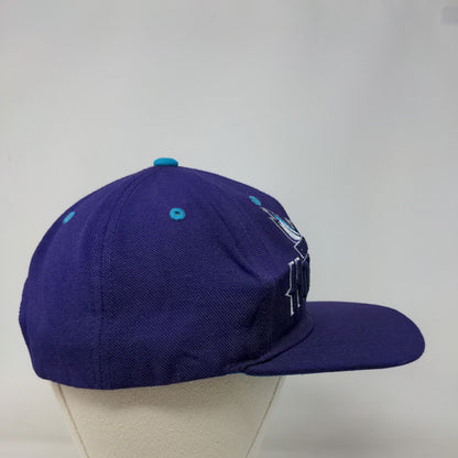 Adidas Men's Snapback Hat Purple OSFA Charlotte Hornets Embroidered Logo