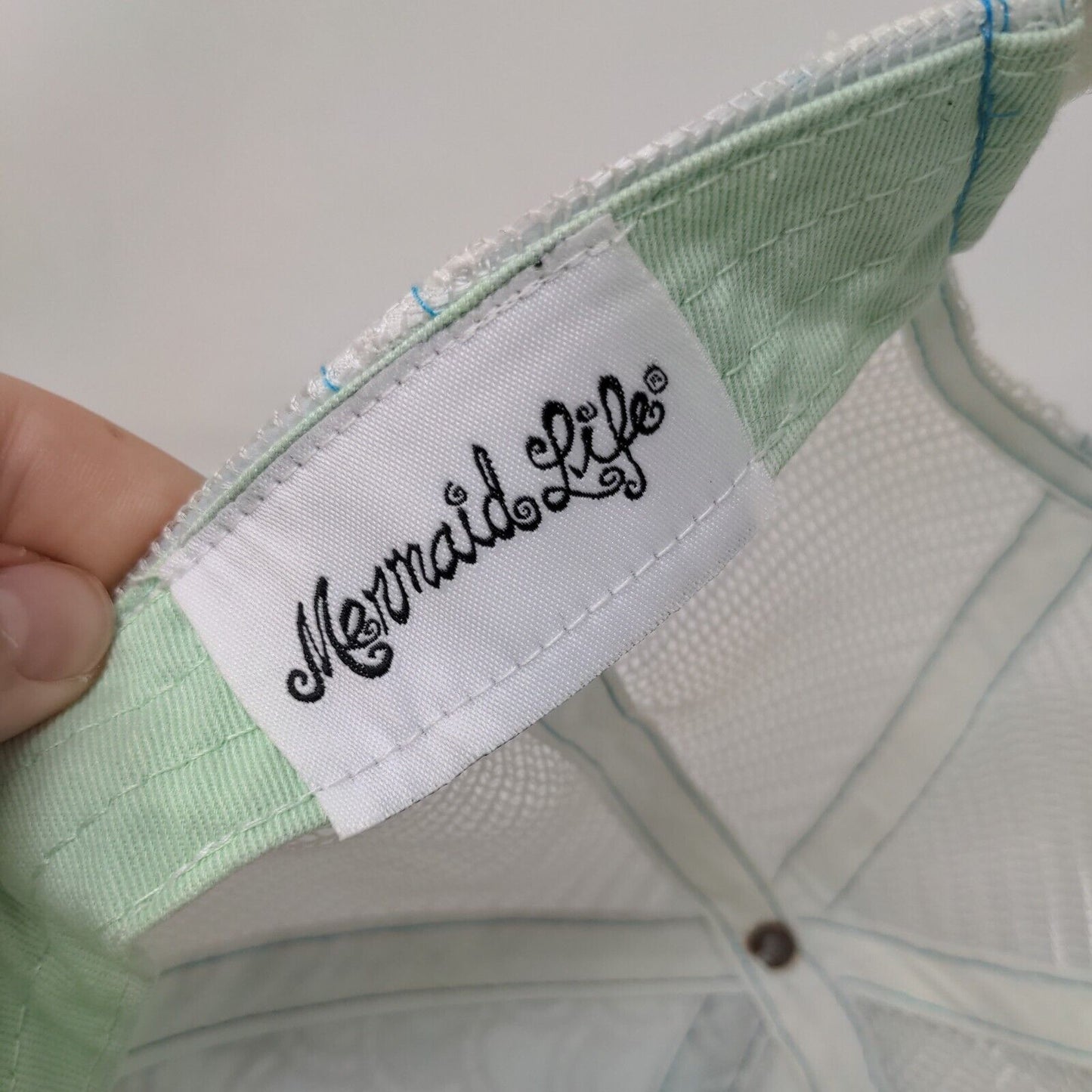 Mermaid Life Strapback Trucker Hat Multicolor OSFA Embroidered Mesh Back