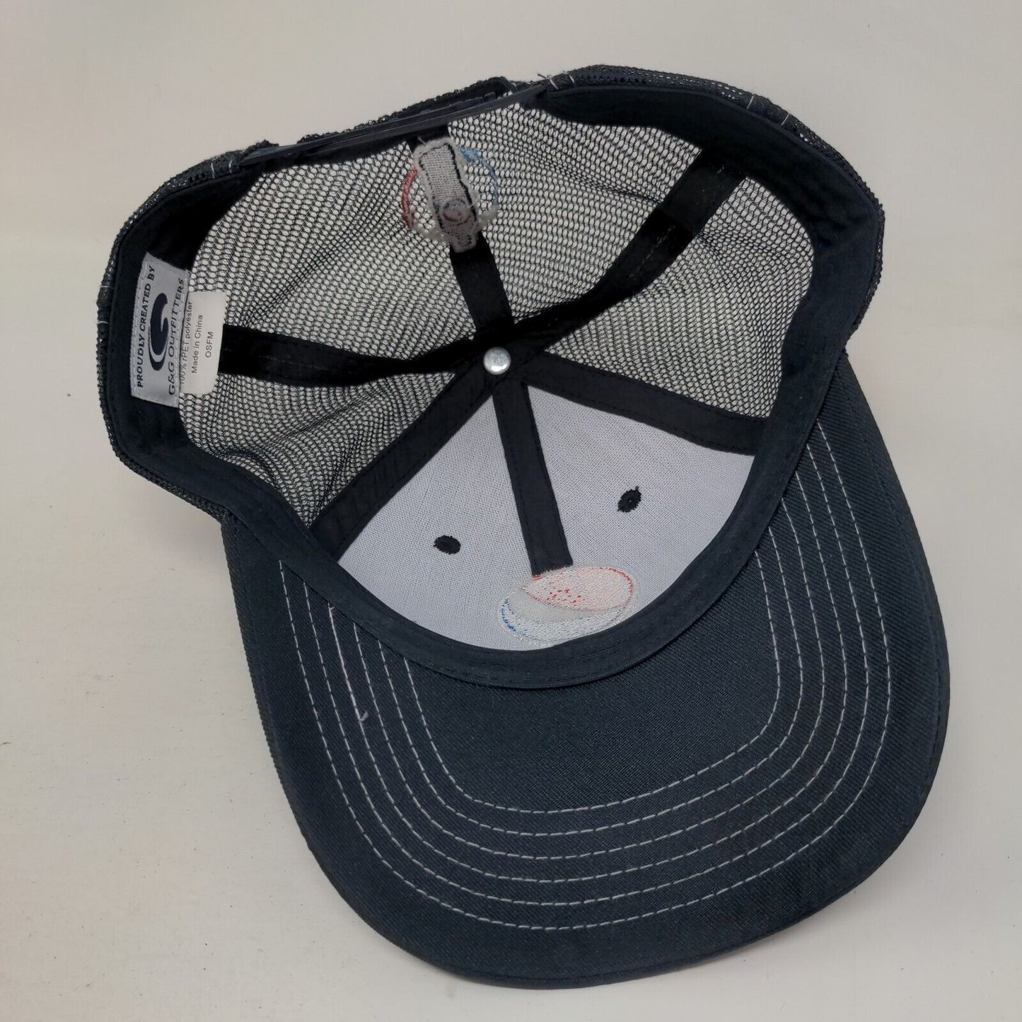 Pepsi Snapback Trucker Hat Blue OSFM Embroidered Mesh Back G&G Outfitters