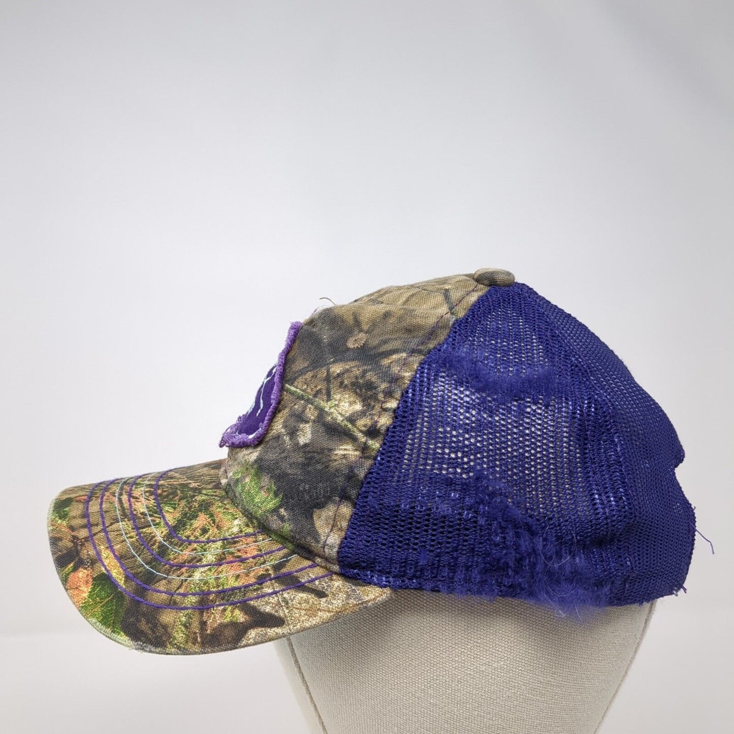 RMEF Women's Strapback Trucker Hat Camo One Size Mesh Back Outdoor Cap