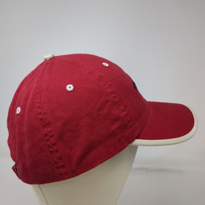 Perrin Baseball Cap Red One Size Philadelphia 1776 Embroidery Slideback Hat