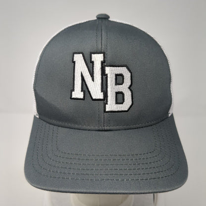 NB Snapback Mesh Back Trucker Hat Gray Youth One Size Pacific Headwear