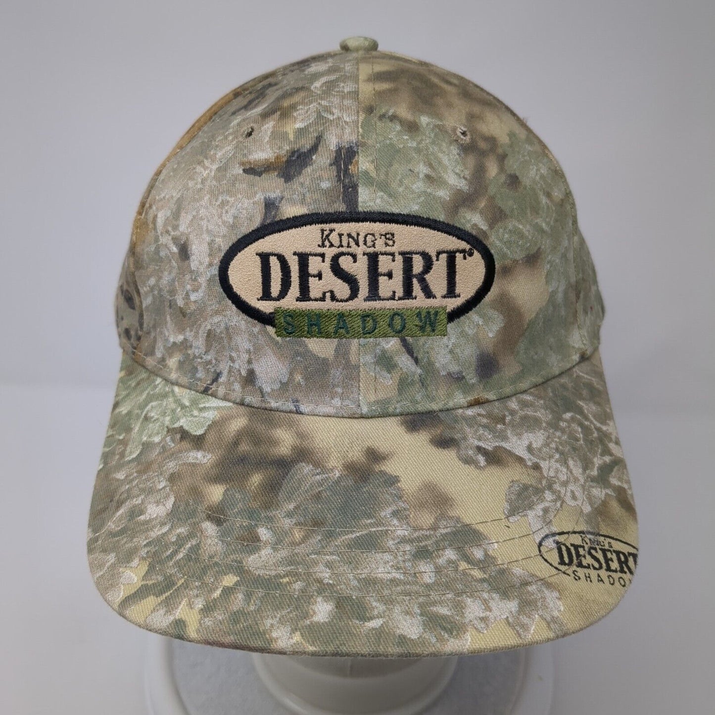 King's Desert Shadow Snapback Hat Camouflage OS Adjustable Vented Holes 6 Panel