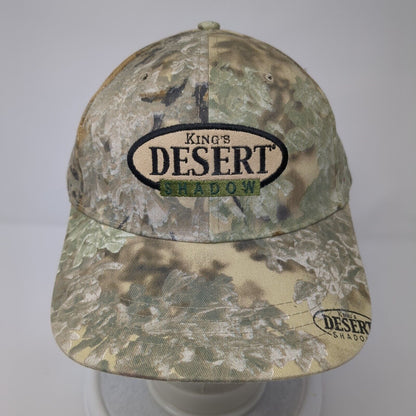 King's Desert Shadow Snapback Hat Camouflage OS Adjustable Vented Holes 6 Panel