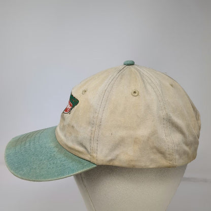 Keebler Hollow Tree Logo Hat Baseball Cap Beige Slideback Two Tone Vintage
