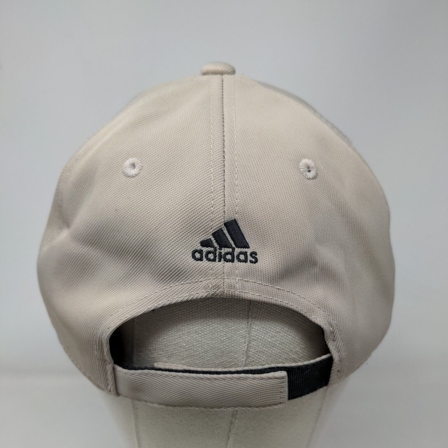 Adidas Aeroready Strapback Hat Tan One Size Adjustable Fit Embroidered Logo