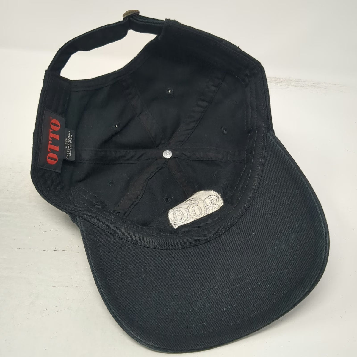 Otto Baseball Cap Black One Size 360 Vodka Embroidered Logo Slideback Hat