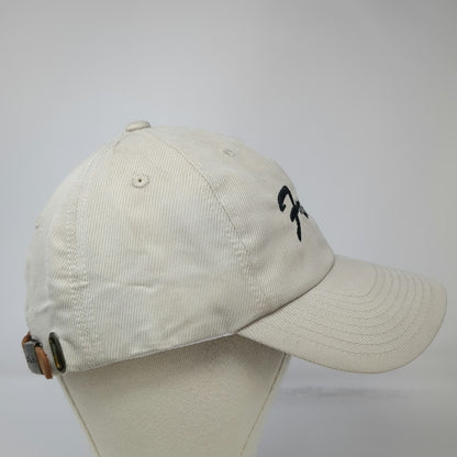 Ping Baseball Cap Beige Fresno Leather Strap CoolMax Script Logo Hat W/Tags