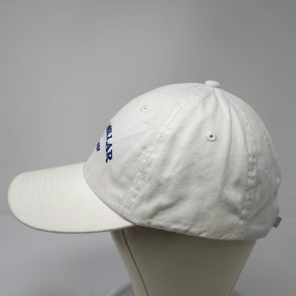 Peter Millar Baseball Cap White Vintage Y2K 2001 Logo Embroidered Slideback Hat