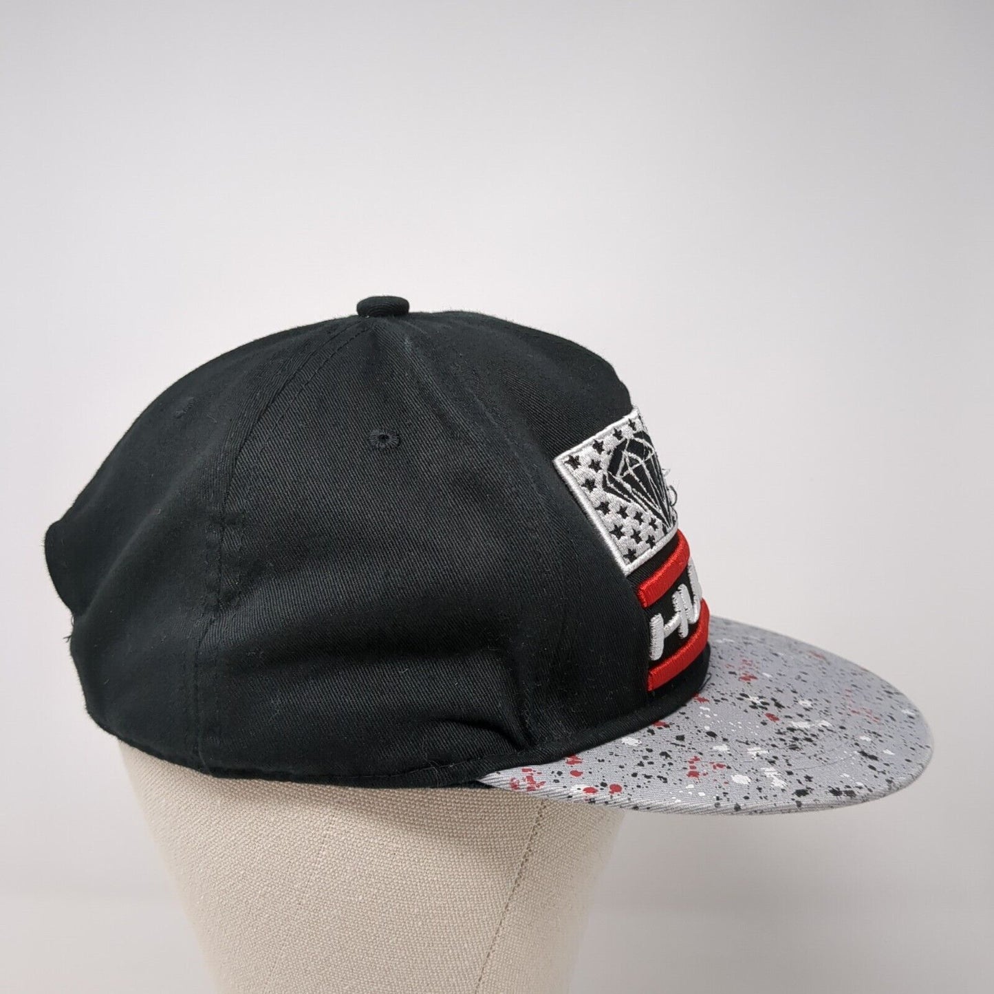 Hustle Snapback Hat Multicolor One Size Adjustable Splatter Paint Sole Addiction