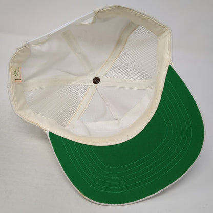 Young An 5 Panel White Hat One Size Koch Service Inc Mesh Back Snapback Rope