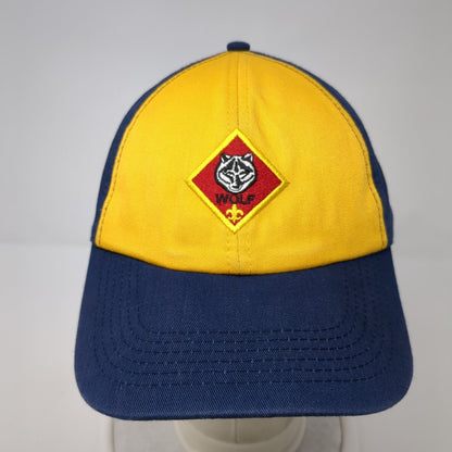 Cub ScoutsWolf Strapback Hat Multicolor S/M Adjustable Embroidered Twill 6 Panel