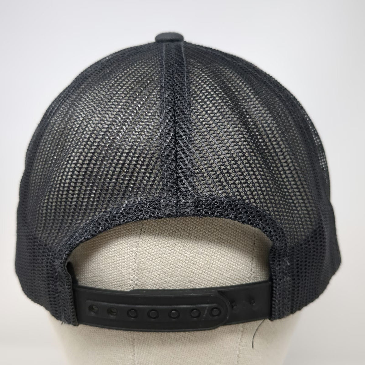 Yupoong Trucker Hat Gray One Size Snapback Mesh Embroidered Cow Logo Animal Farm