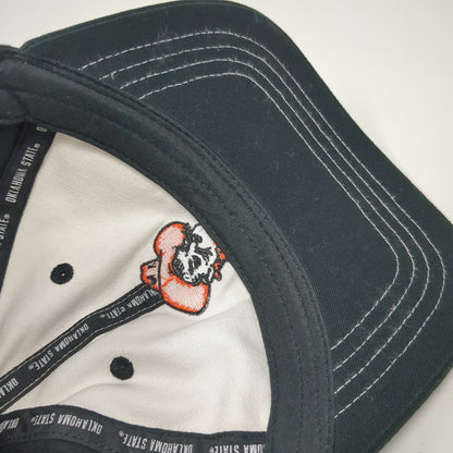 Oklahoma State Cowboys NCAA Black One Size Cap Hat Go Pokes Mascot Pistol Pete