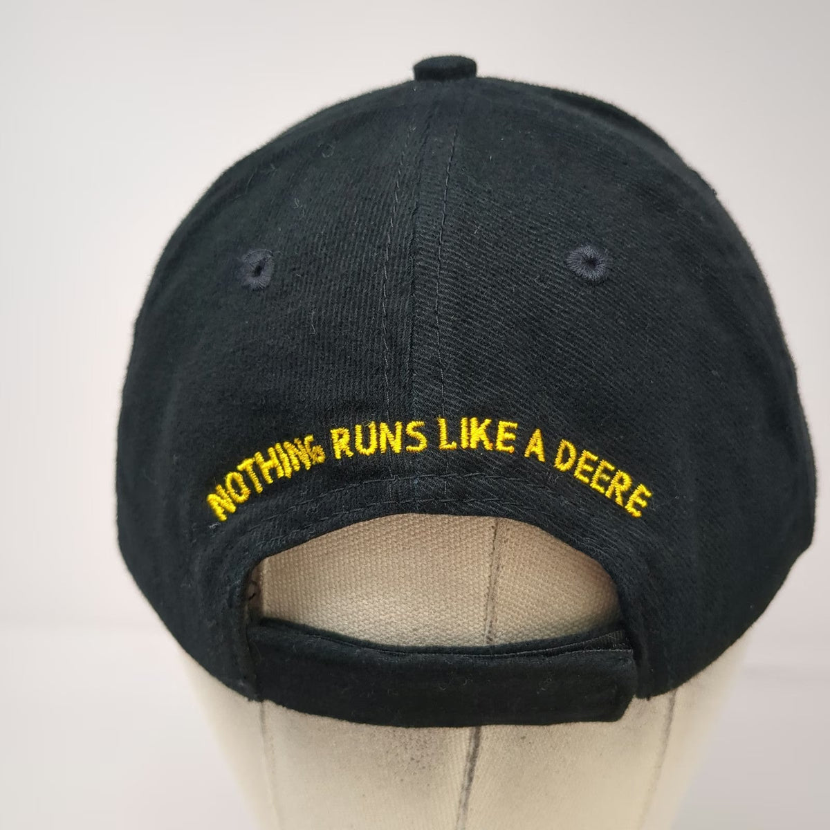 John Deere Baseball Cap Black One Size Nortrax Logo American Flag Strapback Hat