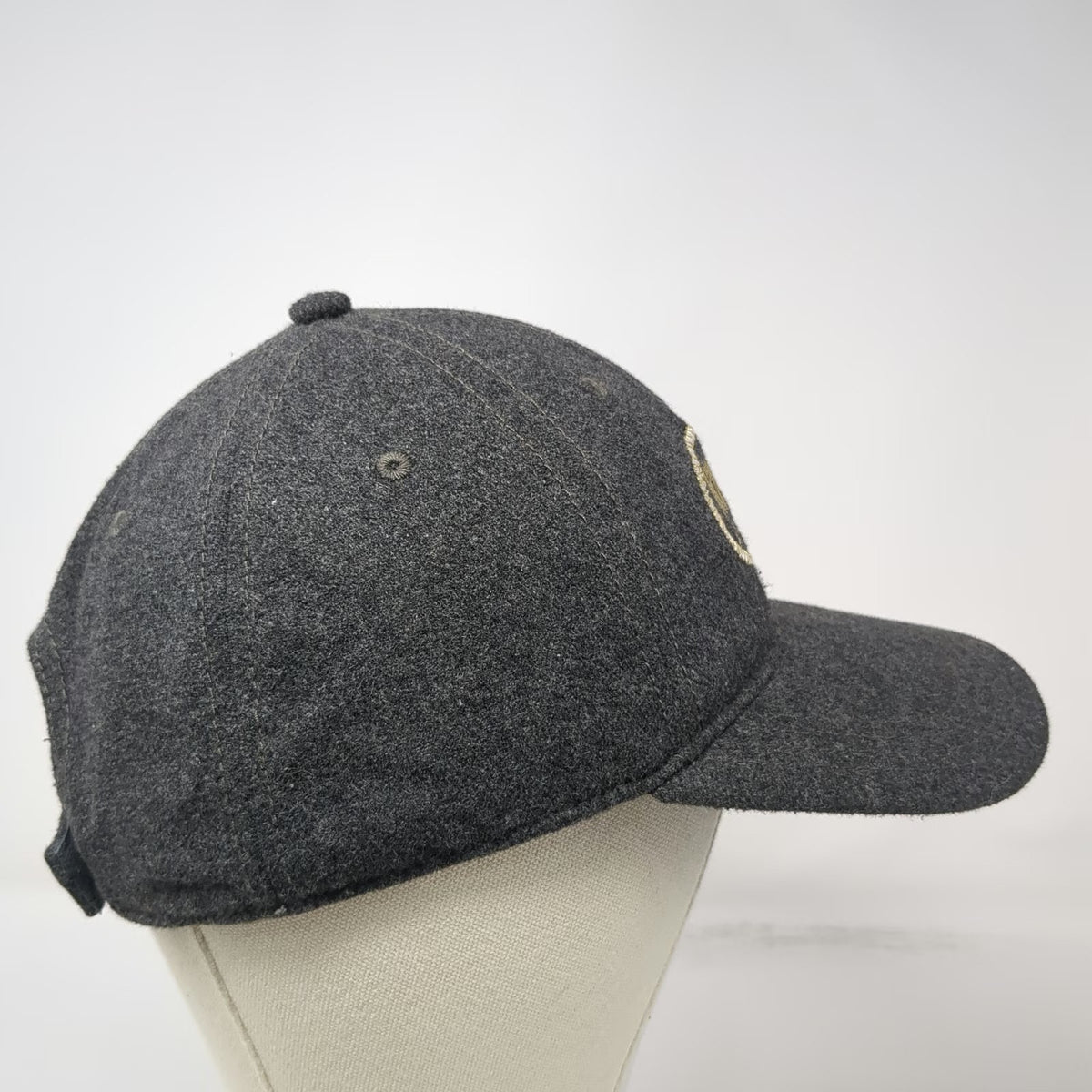 Imperial Baseball Cap Gray One Size King Ropes Sheridan Wyoming Wool Adjust Hat