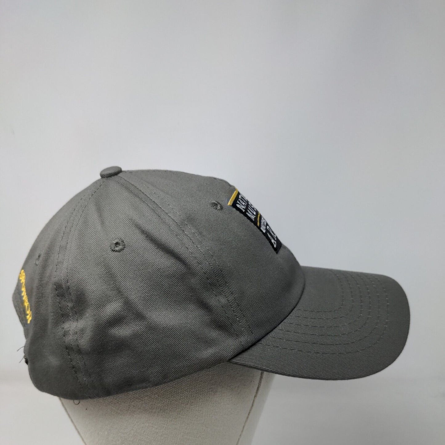 National Museum United States Army Slideback Hat Gray One Size Embroidered