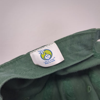 Out Of Beer Life Is Crap Slideback Hat Green One Size Adjustable