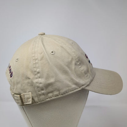 Cuffys Cape Cod Baseball Cap Beige One Size Adjustable Slideback Hat Embroidered