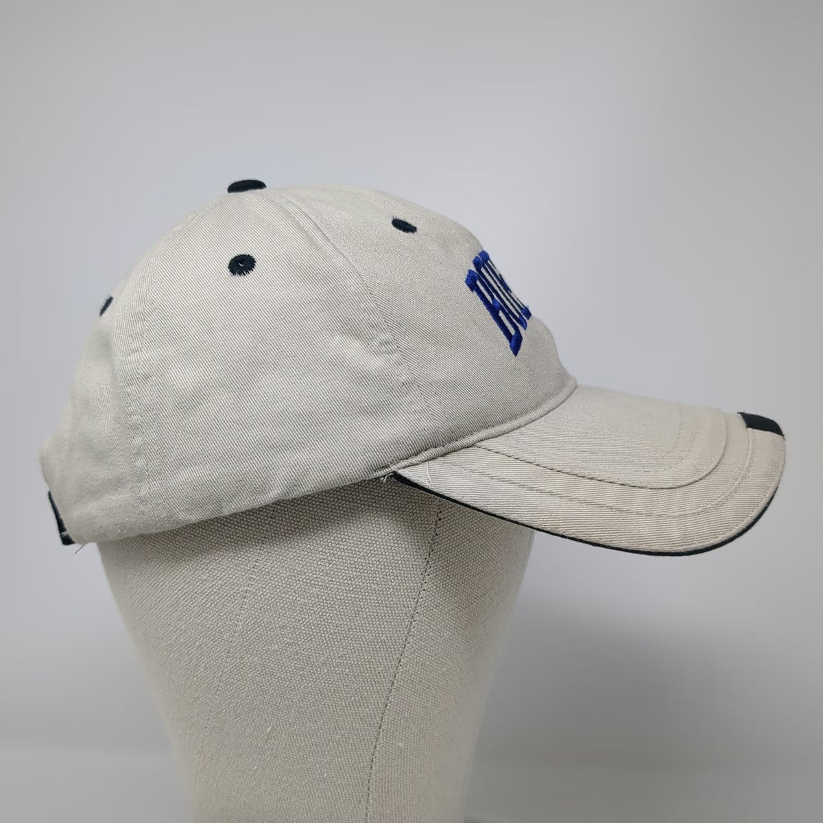 Cap America Baseball Cap Beige One Size Boeing Logo Blue Black Strapback Hat