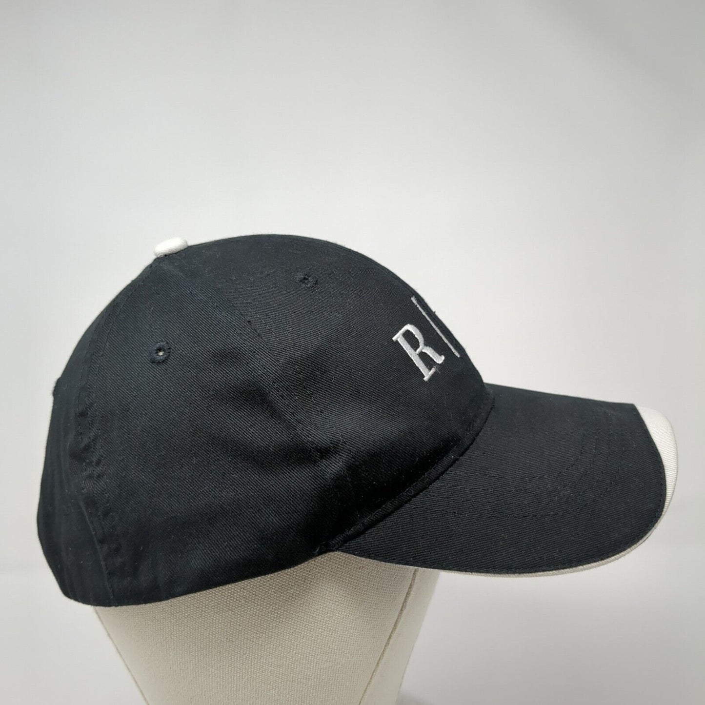 RW Strapback Hat Black OSFA Adjustable Embroidered 6 Panel Hit Wear