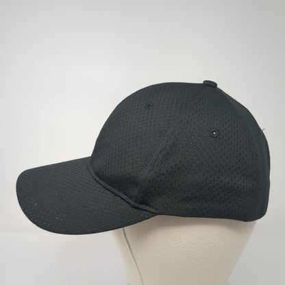 Augusta Sportswear Fitted Hat Black Medium Solid Blank Outdoor 6 Panel