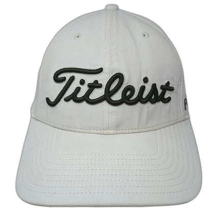 Titleist Baseball Cap White One Size Pro V1 FJ Performance Slideback Golf Hat