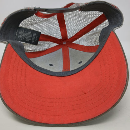 Eddie Bauer Trucker Hat Gray One Size Grand Teton National Park Mesh Snapback