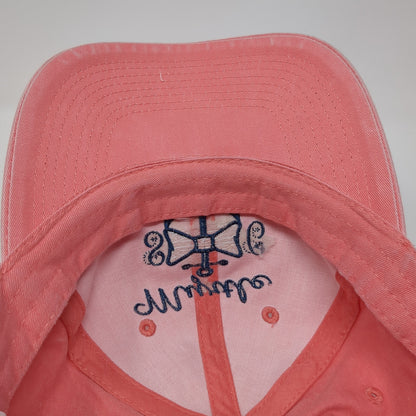 Myrtle Beach Anchor Ribbon Strapback Hat Pink One Size Adjustable