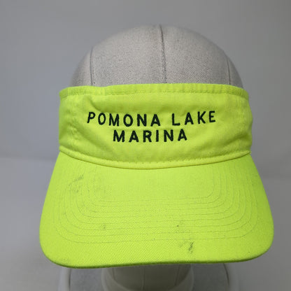 Pomona Lake Marina Sun Visor Hat Green One Size Adjustable Port & Company