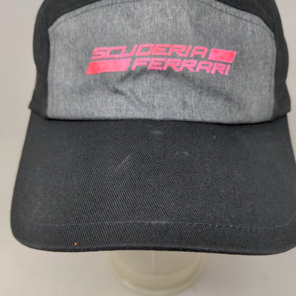 Puma Men's Slideback Scuderia Ferrari Hat Black Size OS Graphic Logo Emblem