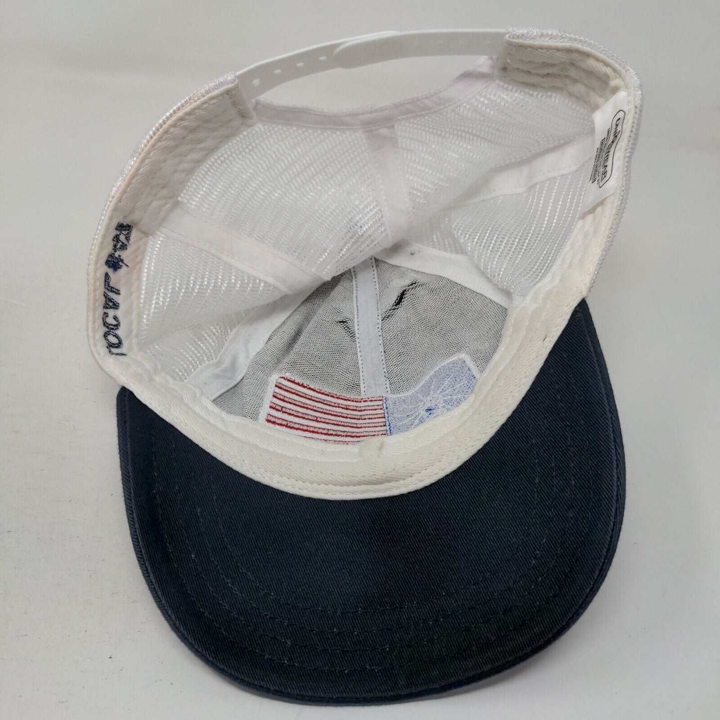 Local #47 Snapback Trucker Hat Blue One Size Embroidered Patriotic Unionwear