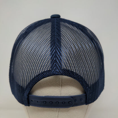 Revitalyte Snapback Mesh Back Trucker Hat Blue One Size Embroidered Boelter
