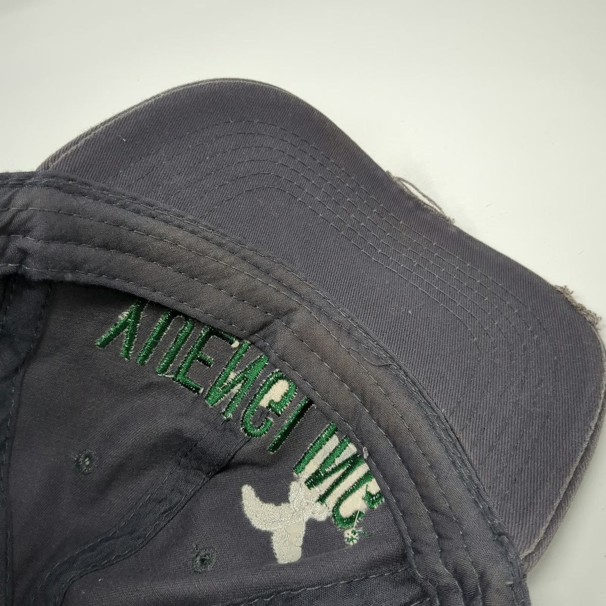 Yuengling Brewery Baseball Cap Gray One Size Frayed Eagle Embroidered Cotton Hat