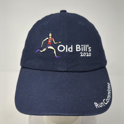 Old Bill's 2020 Run Committee Strapback Hat Blue One Size Adjustable Embroidered
