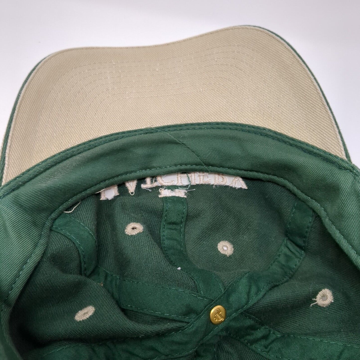 The Hatchery Strapback Hat Green One Size Adjustable Colorblock Otto